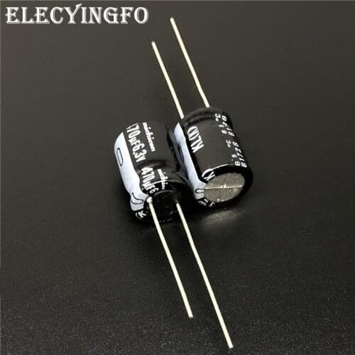 10pcs/100pcs 470uF 6.3V NICHICON KL 10x12.5mm 6.3V470uF (K) 10% tolerance Low Leakage Current Aluminum Electrolytic Capacitor