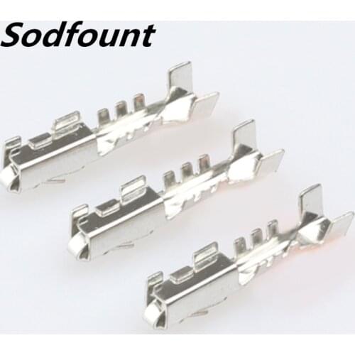 100pcs H62 brass tinned 1.5mm female automotive terminal,connector terminal crimping terminal DJ621A-1.5A