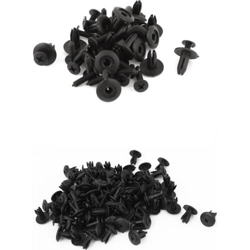 20 Pcs Plastic Rivet Fastener Bumper Fender Retainer Push Clip 6mm