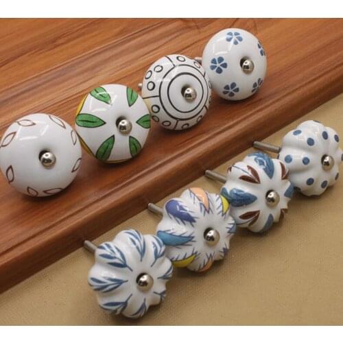 2017 New Ceramic Cabinet Pulls Furniture Hardware Handle and Knobs Home Improvement