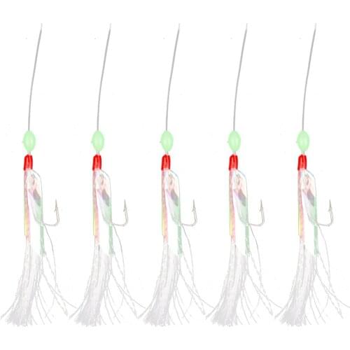 5pcs /Lot Shrimp Soft Fishing Lure Rigs Artificial Bait Jigs Lure Soft Lure Worn Fake String Crystal Barbed Hook Fishing Lures