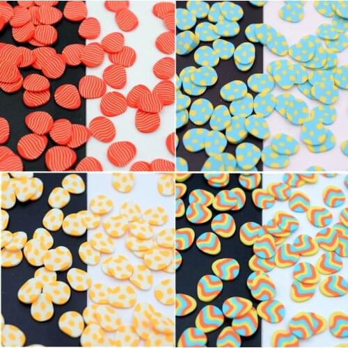 50gEaster Eggs Polymer Clay Slices Nail Art Accessories Easter Bunny Sequins For Nail Design Soft Pottery Slimes Manicure Flakes