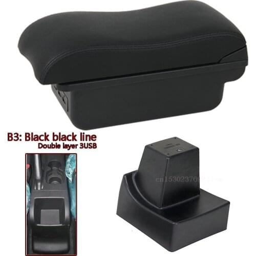 For Suzuki VITARA Brezza Accessories Car Armrest Leather Storage Box Center Console Arm Rest Interior Parts Styling 2016