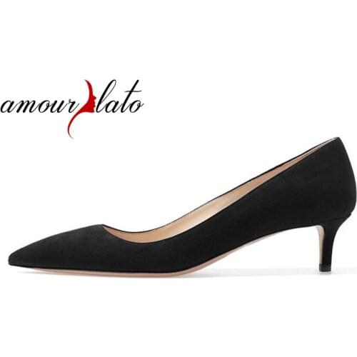 Amourplato Suede Pumps