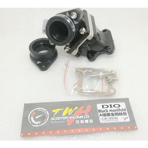 Twh big Black manifold Carburetor intake manifold Increase 35-40mm 2 strokes for Honda DIO 50 DIO50 AF18 AF27 AF28 PWK oko koso