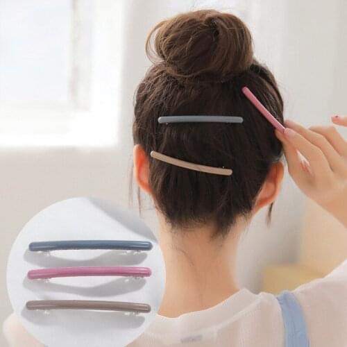 CHIMERA Long French Barrettes 3pcs/set Simple Skinny Acrylic Hair Clips Clamp Minimalist Hairgrips Pin Women Hair Accessories