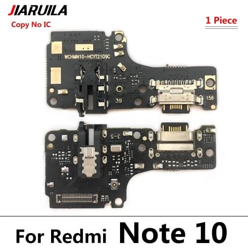 For Xiaomi Redmi Note 10 New USB Power Charging Connector Port Board Flex Cable With Mic Microphone For Xiaomi Redmi Note 10