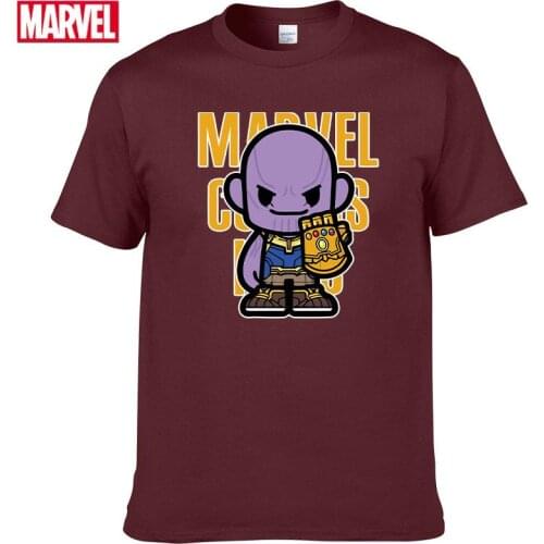 Marvel The Avengers Thanos T shirt Comfortable Breathable 100% cotton Fashion clothes for teens Summer Tops shirts for men #161