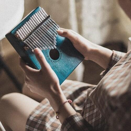 17 Key Kalimba 17 African Thumb Piano Finger Percussion Keyboard Music Instruments Kids Marimba Wood