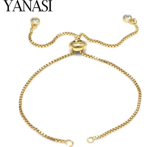 Classic Adjustable Slider Chains for DIY Woman Bracelets Jewelry Making Handmade Components Charms Accessories Jewelry Findings