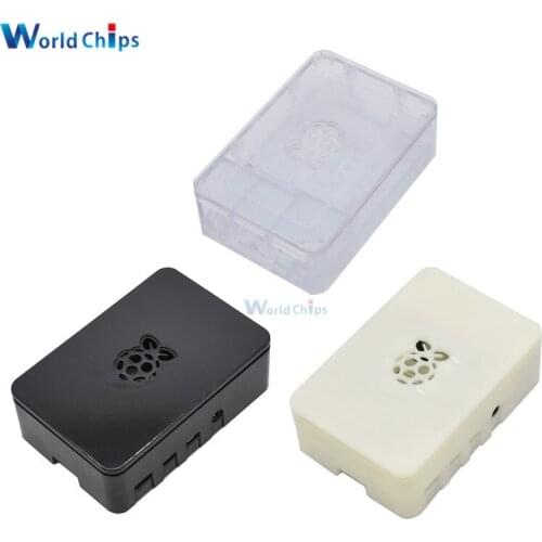 Raspberry Pi 4 ABS Case Plastic Box Black White Transparent Protective Enclosure Shell V4 Updated for Raspberry Pi 4
