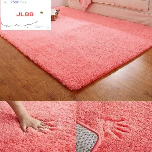Living Room Rug Area Solid Carpet Fluffy Soft Home Decor White Plush Carpet Kids Bedroom Carpets Kitchen Floor Mats Rug Tapete