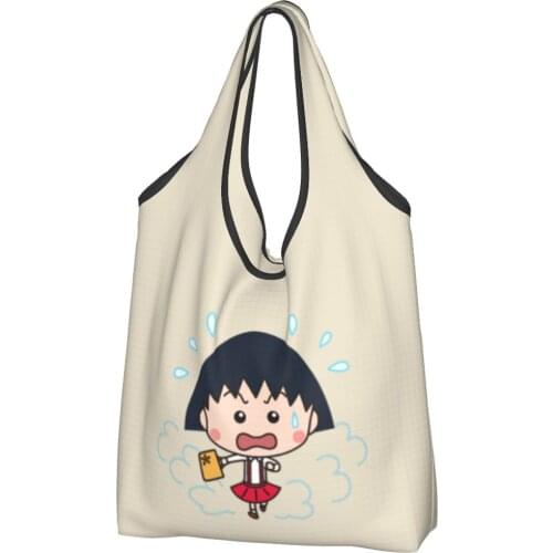 Maruko (1) Canvas Bag Women Cheap Bag Anime Manga Chibi Ins Shopper Bag