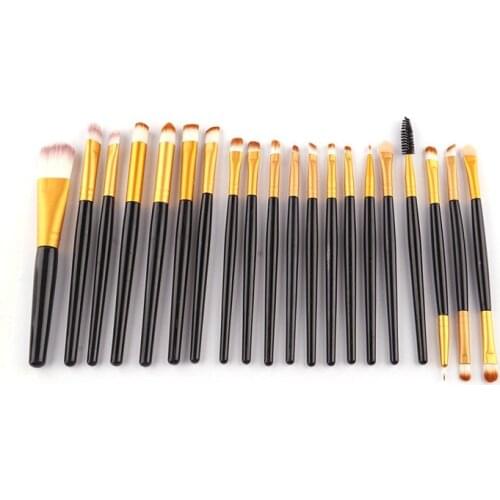 20pcs face Eye Makeup Brush Set Eyeshadow Blending Brush Powder Foundation Eyeshadading Eyebrow Lip Eyeliner Cosmetic Brush Tool