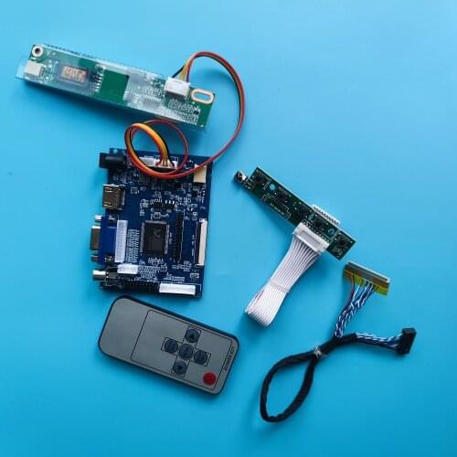 Kit Work for LP121X05-A2 1024x768 monitor driver panel Controller Board remote AV SCREEN 20pin HDMI VGA 2AV DIY LVDS LCD
