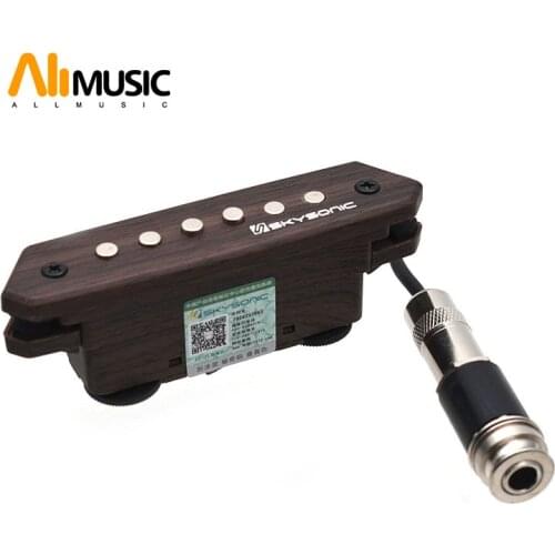 Skysonic Passive Acoustic Guitar Sound hole Pickup Humbucker A-810 Clear Sound with Tone and Volume Control Natural wood finish