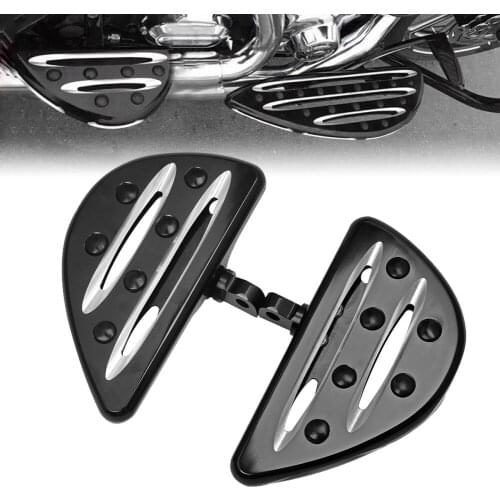 Motorcycle Black Floorboard Foot pegs Male Mount Foot Rests For Harley Touring Road King FLH Sportster Iron XL 883 1200 Dyna