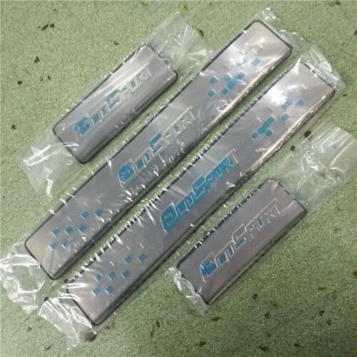 External Fit For 2013 to 2017 Ford EcoSport stainless steel Door Sill Plate Door Scuff Cover Kick Step Trim Protector Molding