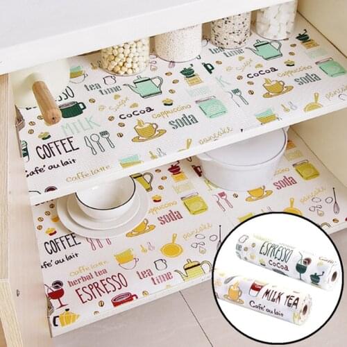 1 Roll Kitchen Table Mat Drawers Cabinet Shelf Liners Pads Flamingo Cupboard Placemat Waterproof Oil Proof Shoes Cabinet Mat
