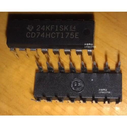 10PCS New CD74HCT175E 74HCT175E DIP-16 package triggers IC
