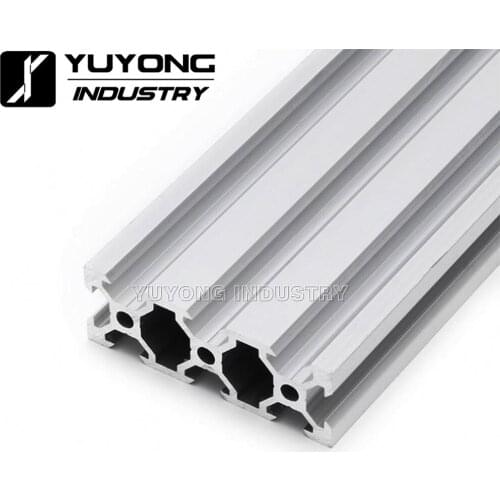 2060 clear anodized Smooth without cratch Al6063 v-slot rail aluminum profile on DIY 3D printer and engraving machine