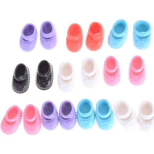 5 Pairs Confused Doll Shoes Kids Gift Toy 12cm best gift for girl Doll Shoes Accessories