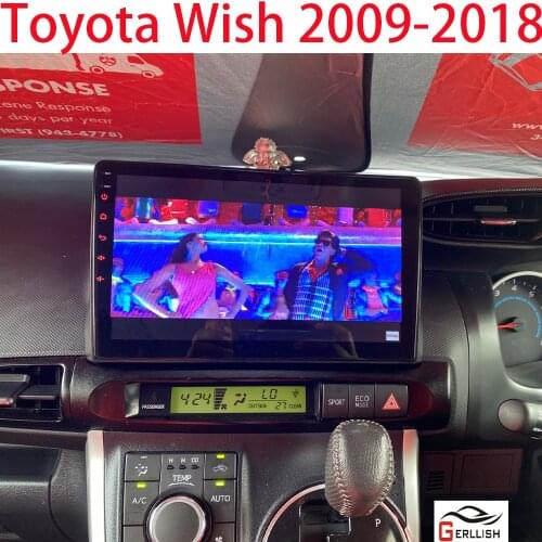 For Toyota Wish 2009 - 2018 Mpv Android Auto Autoradio Carplay Car Radio 1 Din Play Navi Pantalla Coche Multimedia Dab Bluetooth