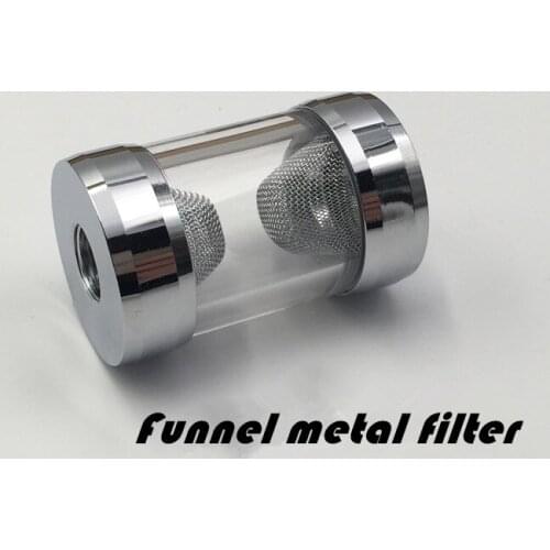 Water-cooled cylindrical metal filter Funnel filter Fine filter G1/4 screw