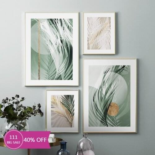 Foggy Plant Dried Leaves Sunlight Shades Wall Art Canvas Painting Nordic Posters And Prints Wall Pictures For Living Room Decor