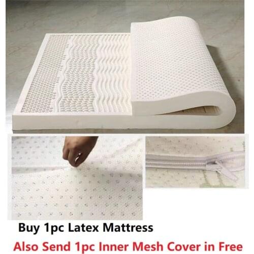 Natural Latex Tatami Soft Latex Mattress Topper Queen Twin King Size Latex Mattress with Cover