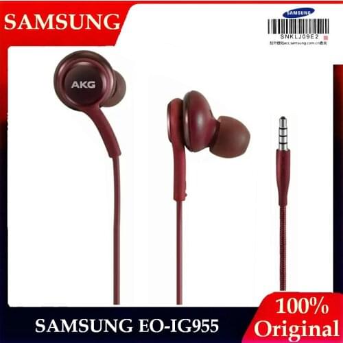 Samsung Earphones EO IG955 3.5mm In-ear Wired Mic Volume Control Headset for Samsung Galaxy S10 S9 S8 S7 huawei Smartphone