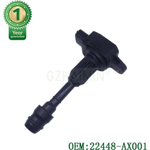 OEM Ignition Coil 22448-AX001 22448-AX000 AIC-6207F 060810160010 BAE680R DMB1022 DMB932 For 2004-2010 Nissan Micra Versa Note
