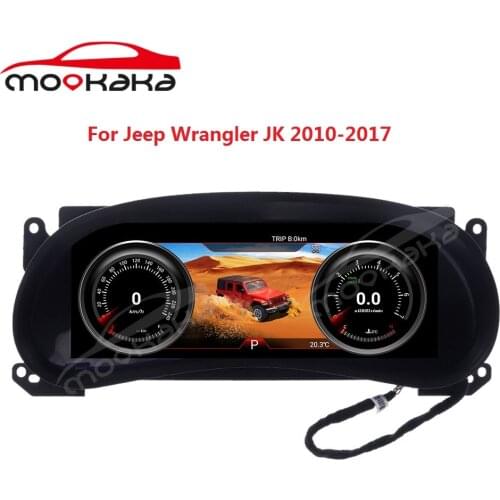 12.3'' Car LCD Dashboard Player For Jeep Wrangler 3 JK 2010-2017 Car LCD Instrument Panel Modified and Upgraded Multifunctional