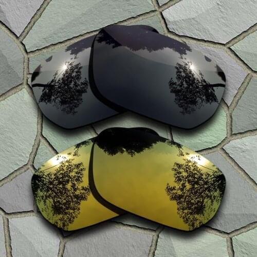 Grey Black&Yellow Golden Sunglasses Polarized Replacement Lenses for Style Switch