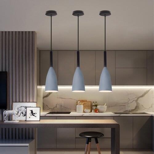 Modern Pendant Lights Lighting Nordic Minimalist Over Dining Table Kitchen Island Hanging Lamps Kitchen Living Room Lights E27
