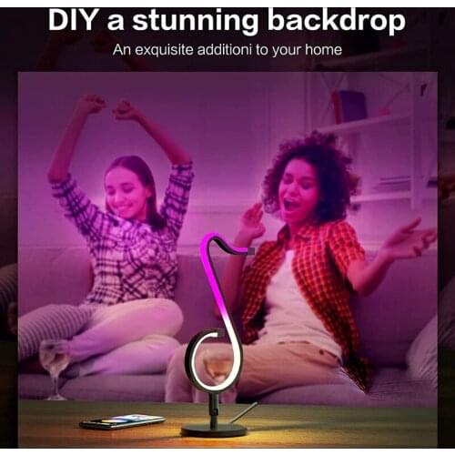 LED RGB Table-Light Living Room Bedroom Nightstand Kitchen Wall Lamp APP Control