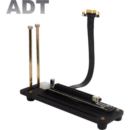 New Ethereum PCI-E 1x To 16x 6 Pin Powered GPU Riser Extender Adapter Cable Vertical Bracket PCI-E 3.0 GPU Extender Non USB