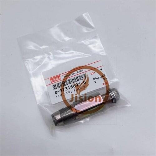 JISION Excavator Parts Fuel Rail Pressure Relief Limiter Valve 8-97318691-0