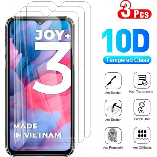 3Pcs Full Cover Protective Glass For Vsmart Joy 3 Plus Phone Tempered Glas Screen Protector Film For V Smart Joy3 Joy3+ 3+ 3Plus