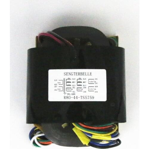 1PC R80 100W Type 100VA Hi-end R-core Transformer for tube preamp board / Amp kinds voltage for choose