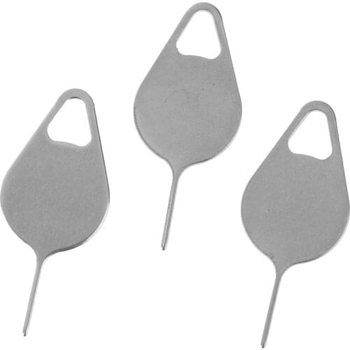 10pcs Sim Card Eject Pin Key Tool Needle SIM Card Tray Holder Eject Pin For IPhone7 6 5 For Xiaomi3 For Samsung