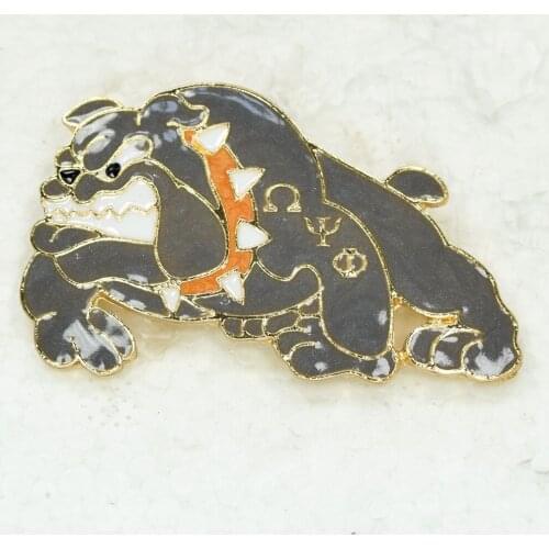 12pcs/lot Wholesale Fashion Brooch Enamel Bulldog Pin brooches Jewelry gift C102373