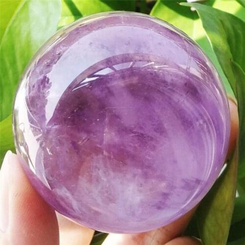 50mm Natural Purple crystal quartz crystal ball stone