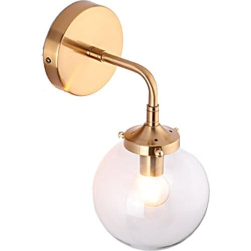 7W LED Wall Sconces Light Fixture E14 Bulb Indoor Bedside Lamp Gold Living Room