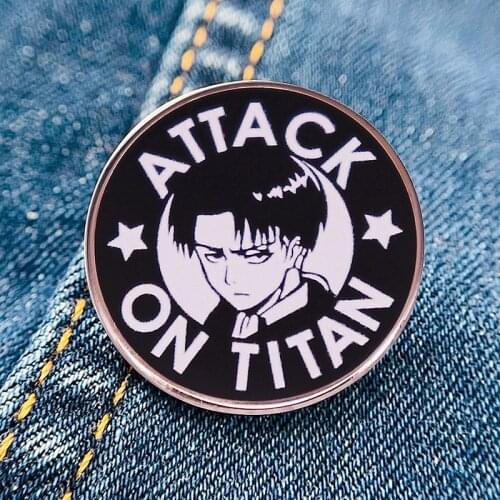 Ackerman Attack on Titan AOT Anime Enamel Brooch Pin Backpack Jeans Jacket Lapel Pins Badges Fashion Jewelry Accessories