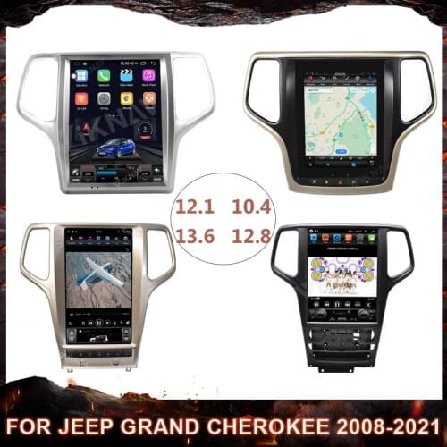 Vertical Screen Carplay Car Radio For JEEP Grand Cherokee 2008-2021 Android Multimedia Player GPS Navigation Head Unit 64+128