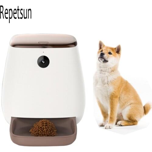 4L Large Capacity Pet Automatic Feeder Smart Voice Recorder APP Control Timer Feeding Cat Dog Food Dispenser With WiFi Pet Bowl