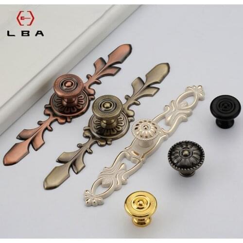Zinc Alloy Big Home Good High End Door Handle European Style Bedroom Cabinet Decorative Furniture Knobs Hardware Accessories