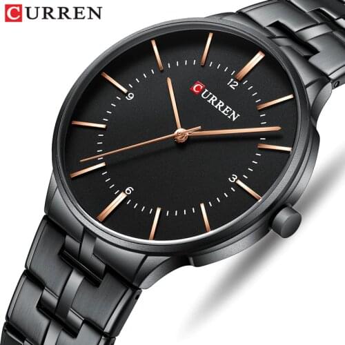 CURREN Luxury Men Quartz Watches Simple Business Watch Mens Fashion Casual Stainless Steel Wristwatch Male Waterproof Clock