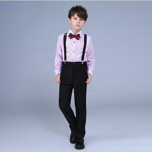 High Quality Childrens Dress Choir Bib Costume Costumes Boys Performing Tutu Primary School Uniforms Set Long Sleeve